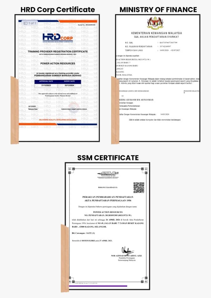 Our Certificates Our Certificates